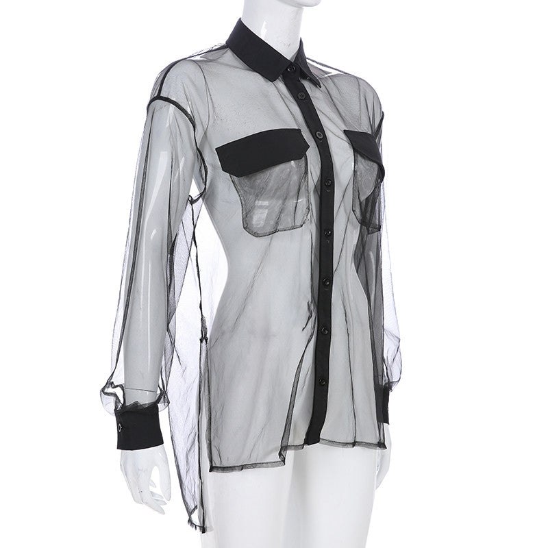 Camicia trasparente Elsha