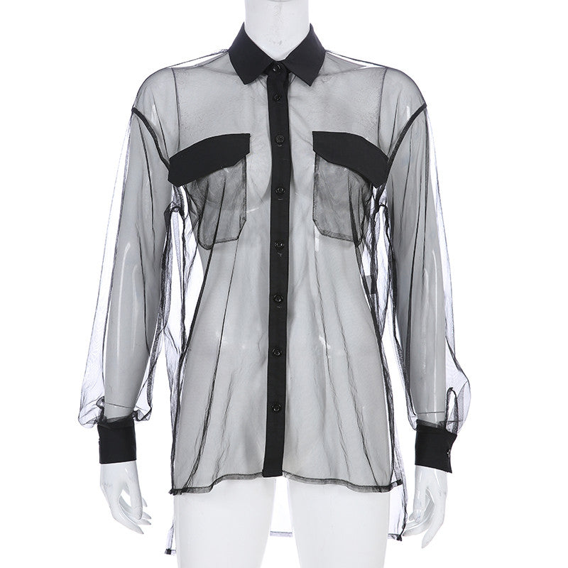 Camicia trasparente Elsha