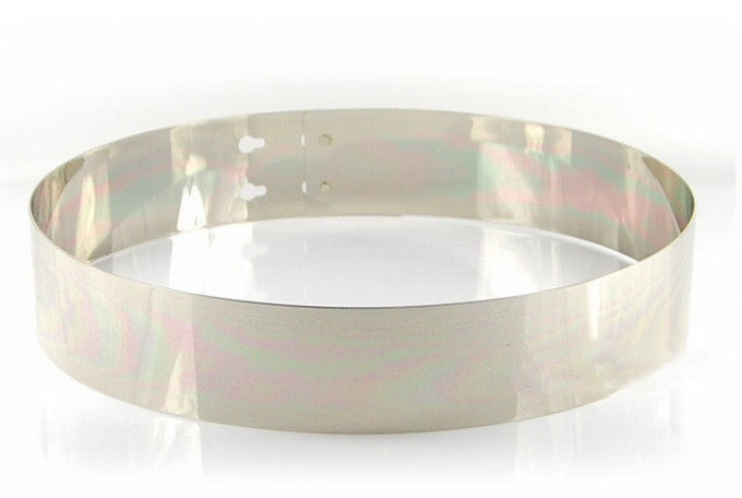 Cintura Metal Simple 7 cm - versione argento | Dream Shop