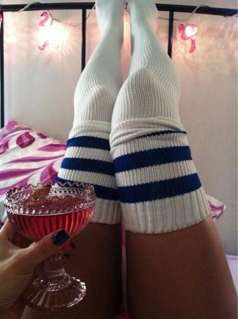 zapatillas de felpa a rayas