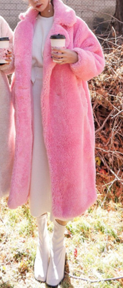 Maxi cappotto peluches