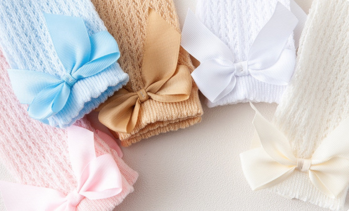 Calzini alti bimba monocolore