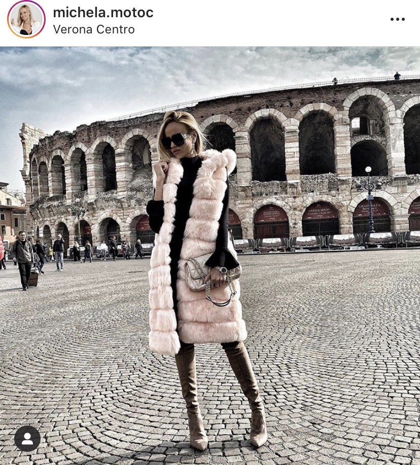 Smanicato ecopelliccia Pissy