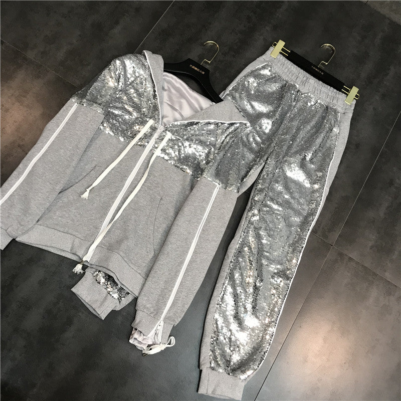 Tuta felpa sequin style