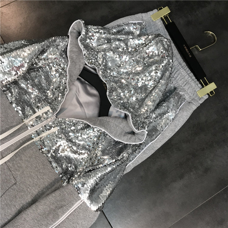 Tuta felpa sequin style