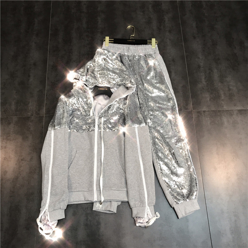 Tuta felpa sequin style