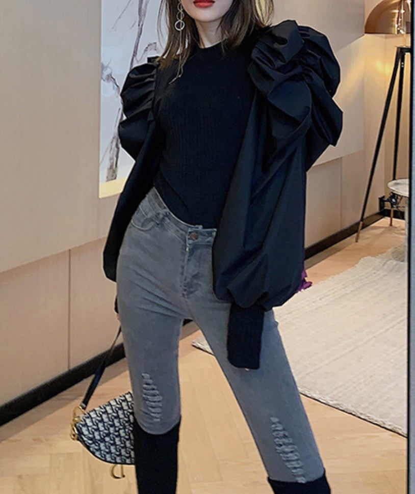 Blusa maniche sbuffo