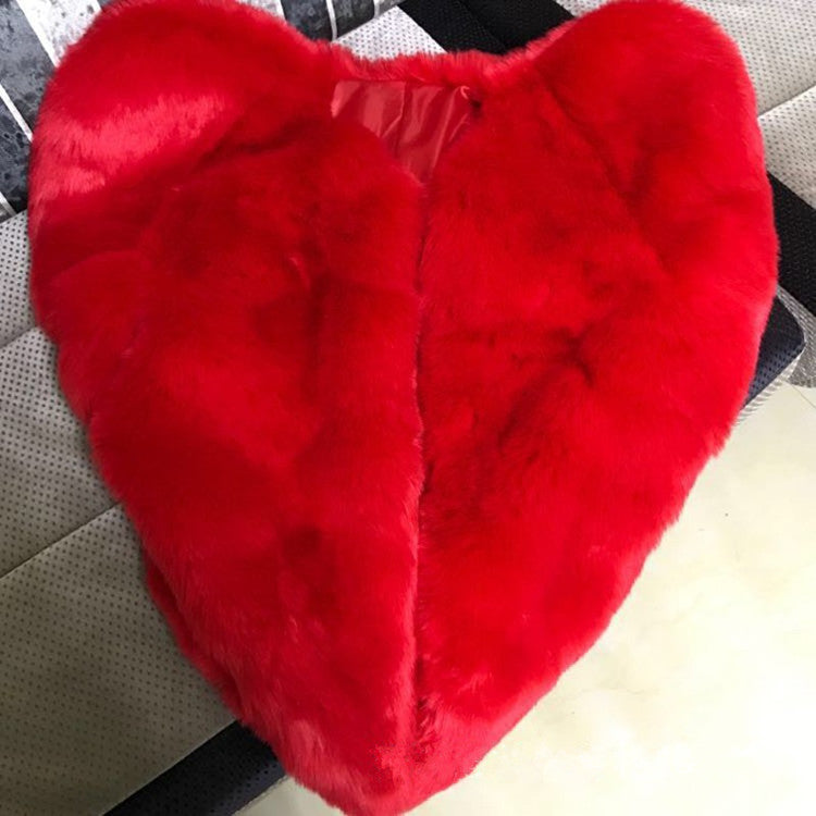 Pelliccia cuore rosso