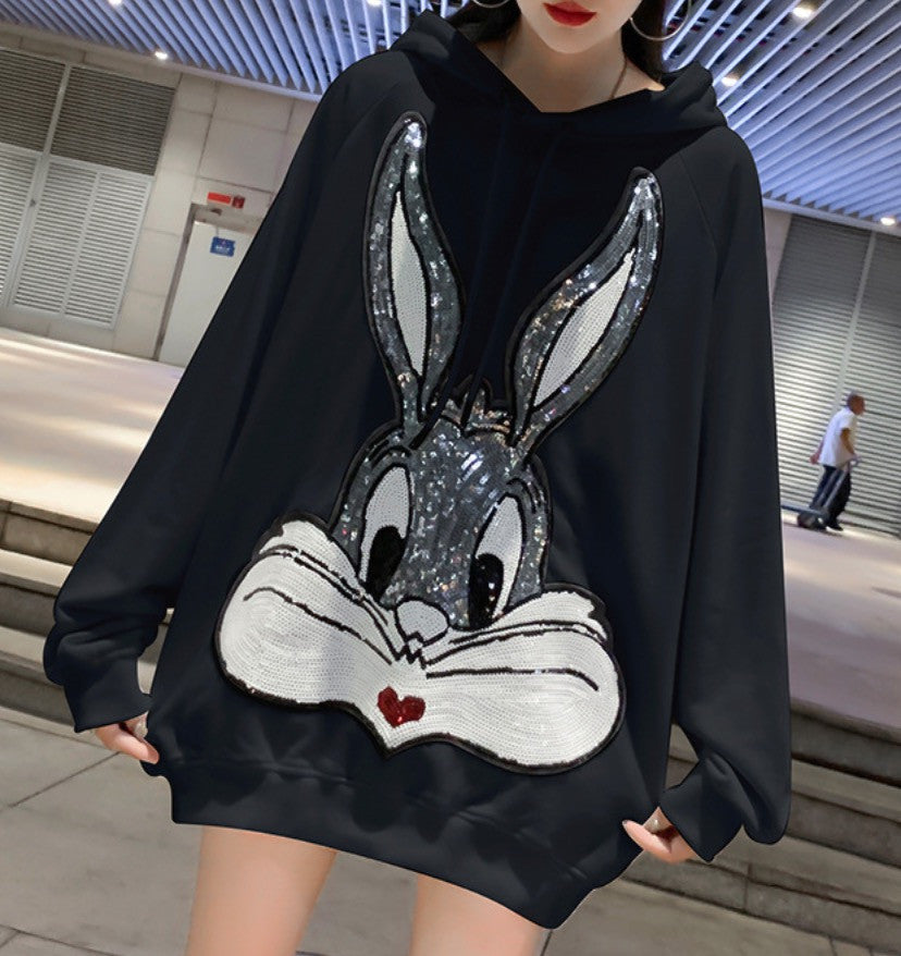 Maxi felpa Bugs Bunnie Pailettes
