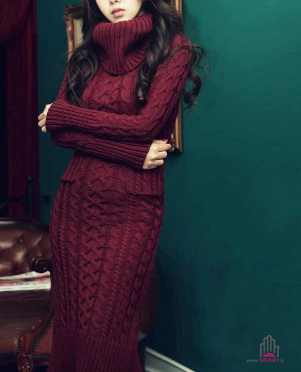 Maxidress in maglia Kleope