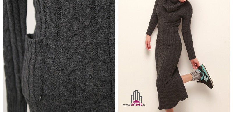 Maxidress in maglia Kleope