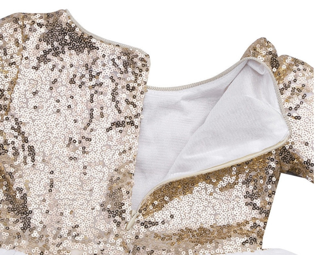 Abito bimba sequinbowwy