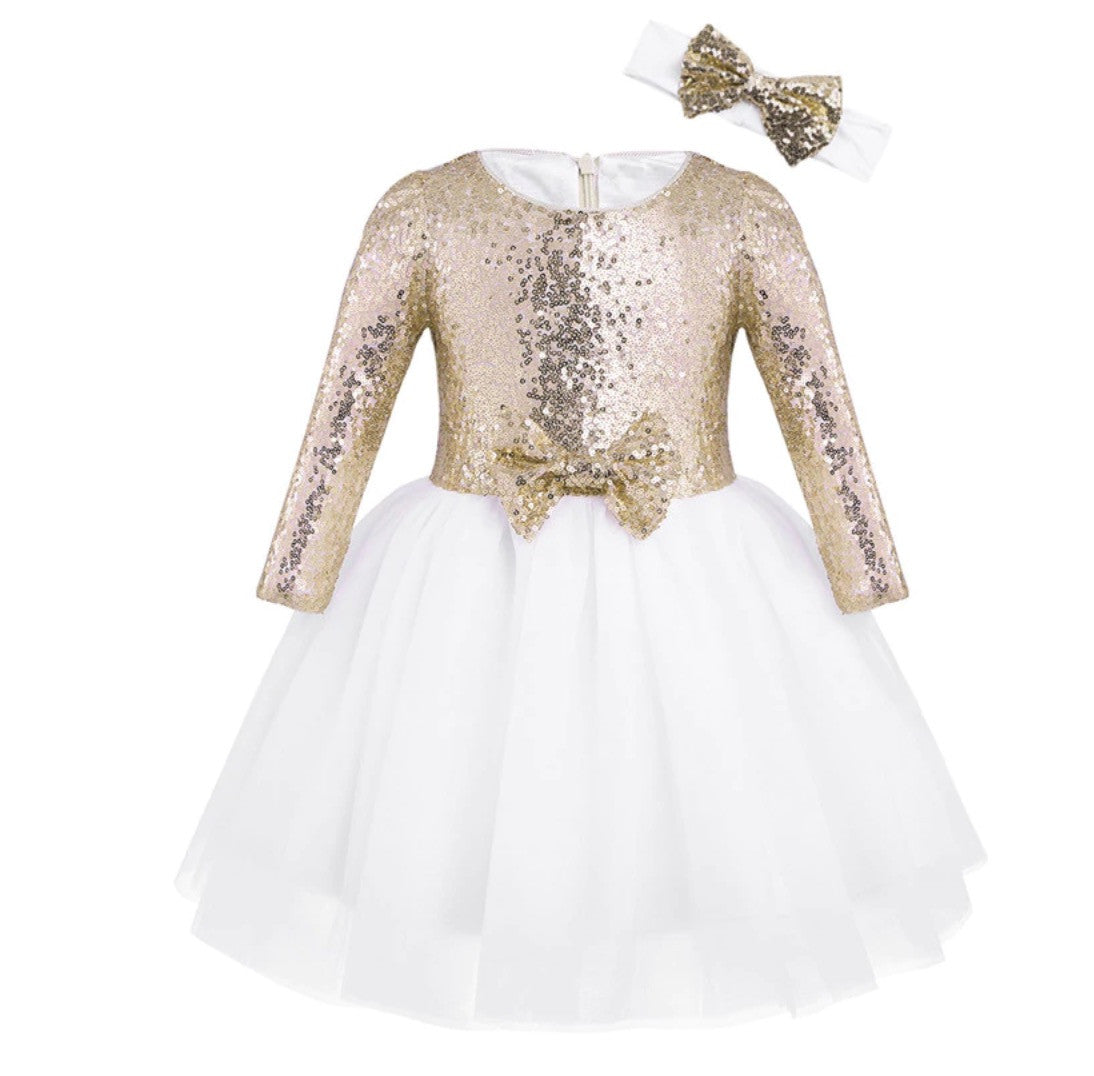 Abito bimba sequinbowwy