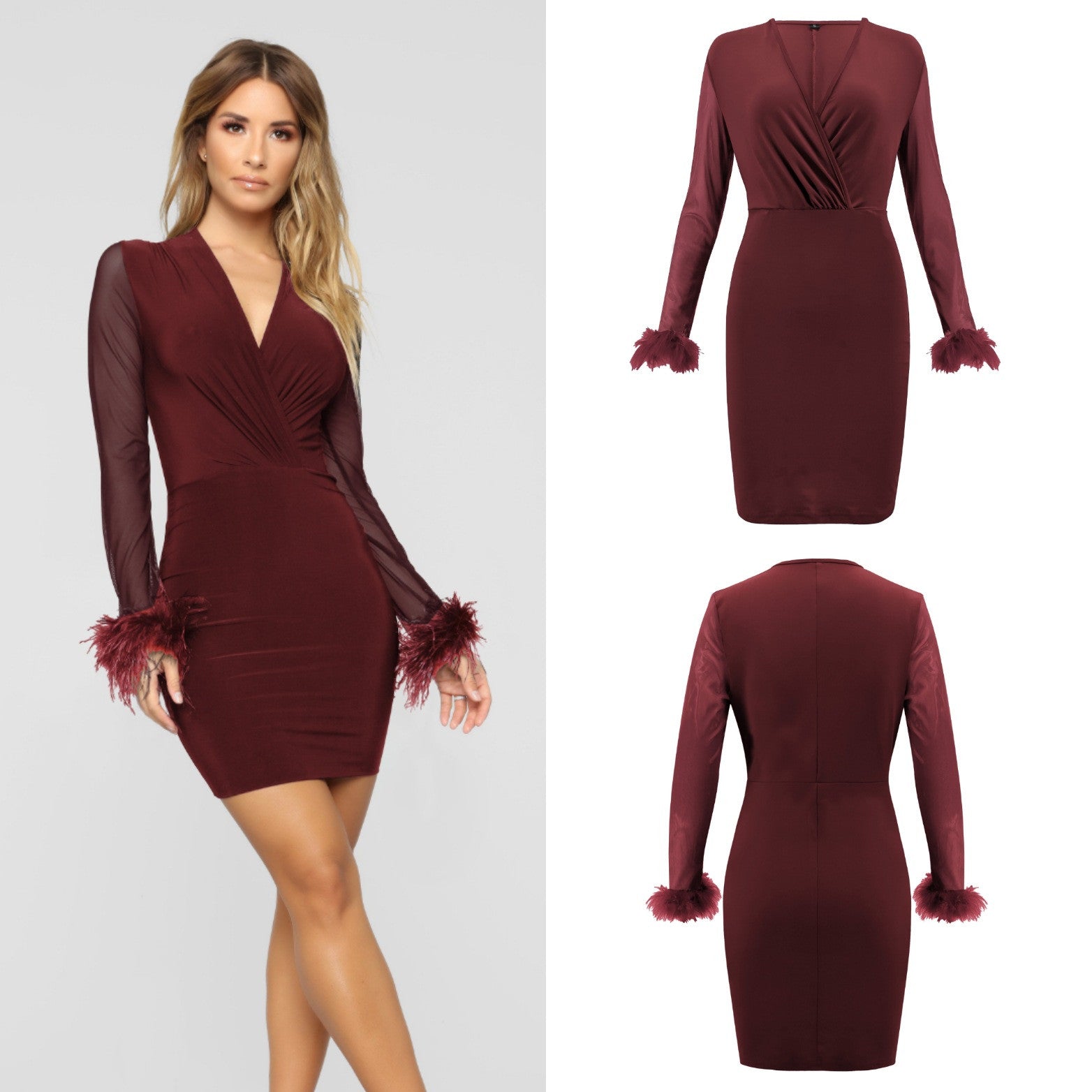 Abito polsini frou-frou