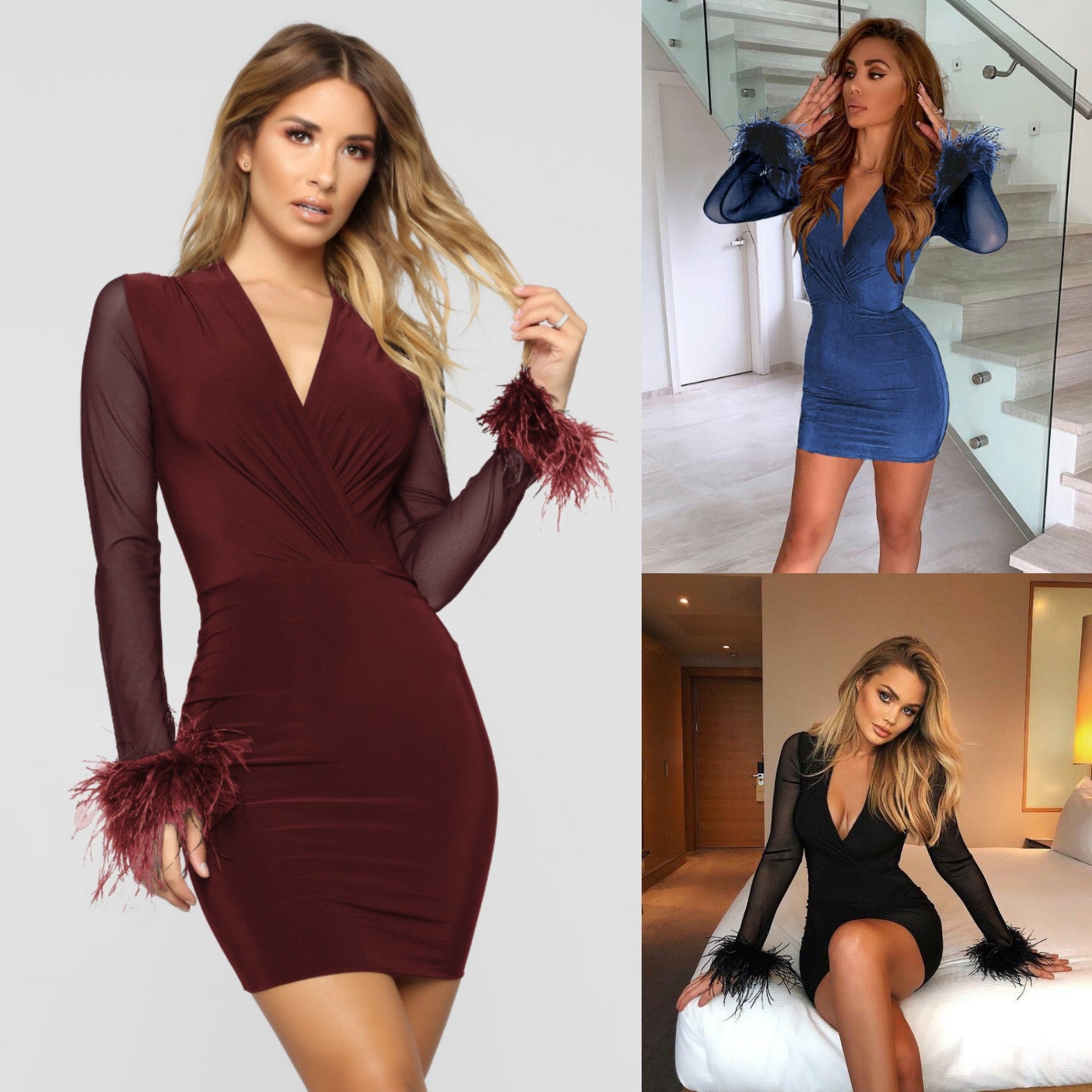 Abito polsini frou-frou