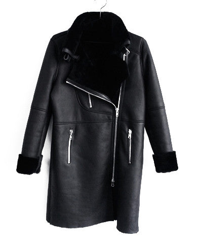 Parka lungo ecopelle