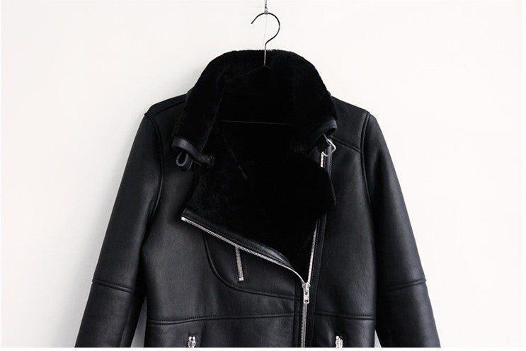 Parka lungo ecopelle