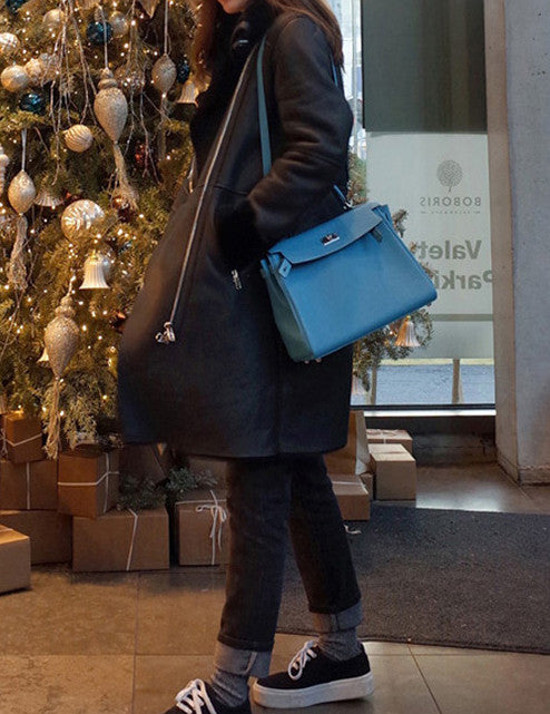 Parka lungo ecopelle