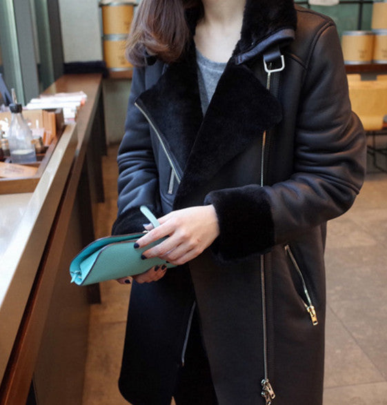 Parka lungo ecopelle