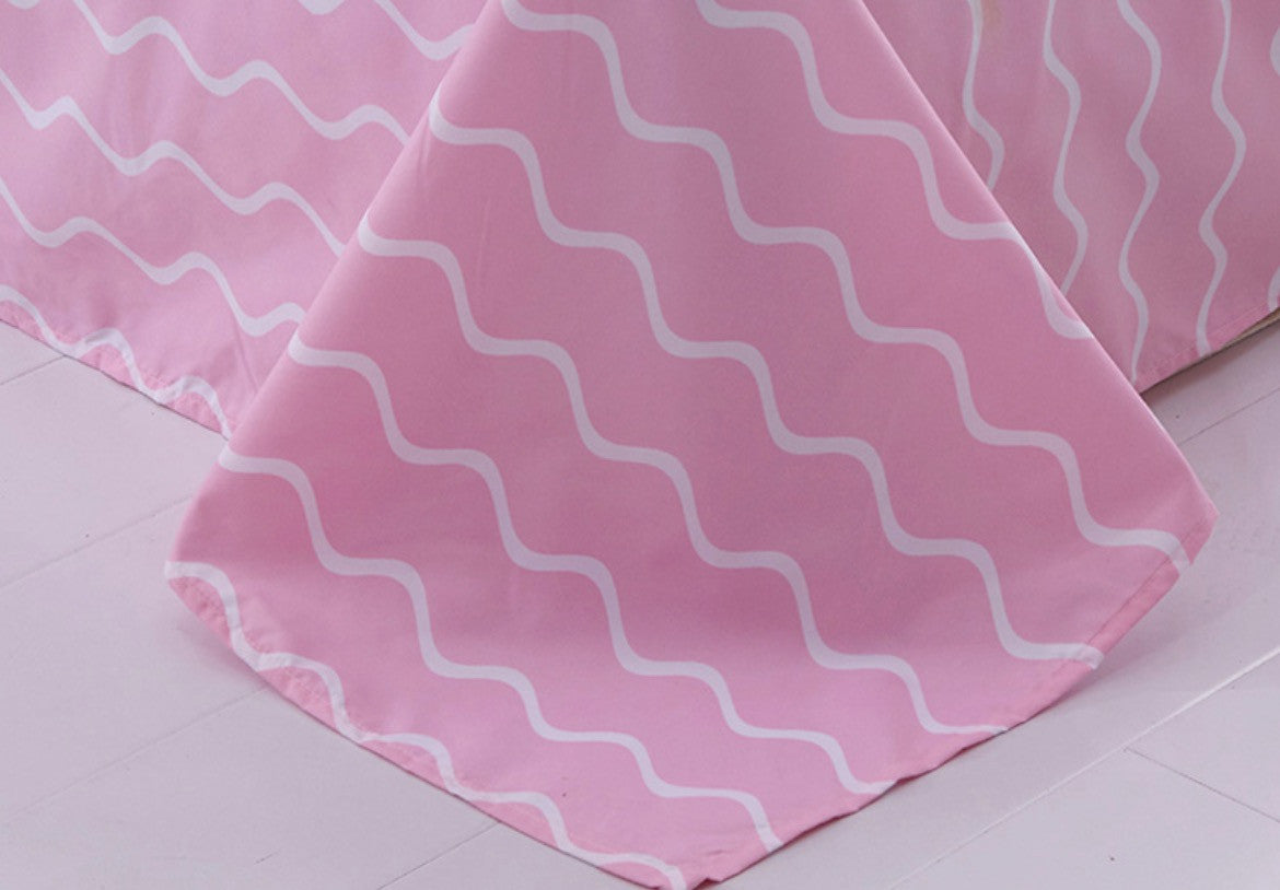 Set letto fenicotteri rosa