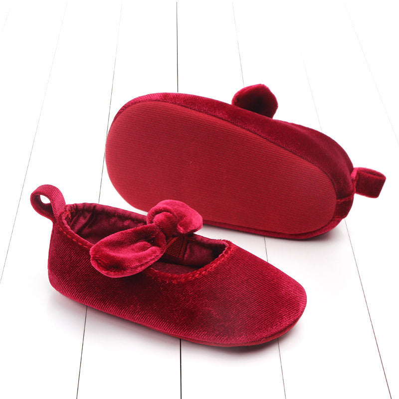 Scarpette e fascia velluto Baby