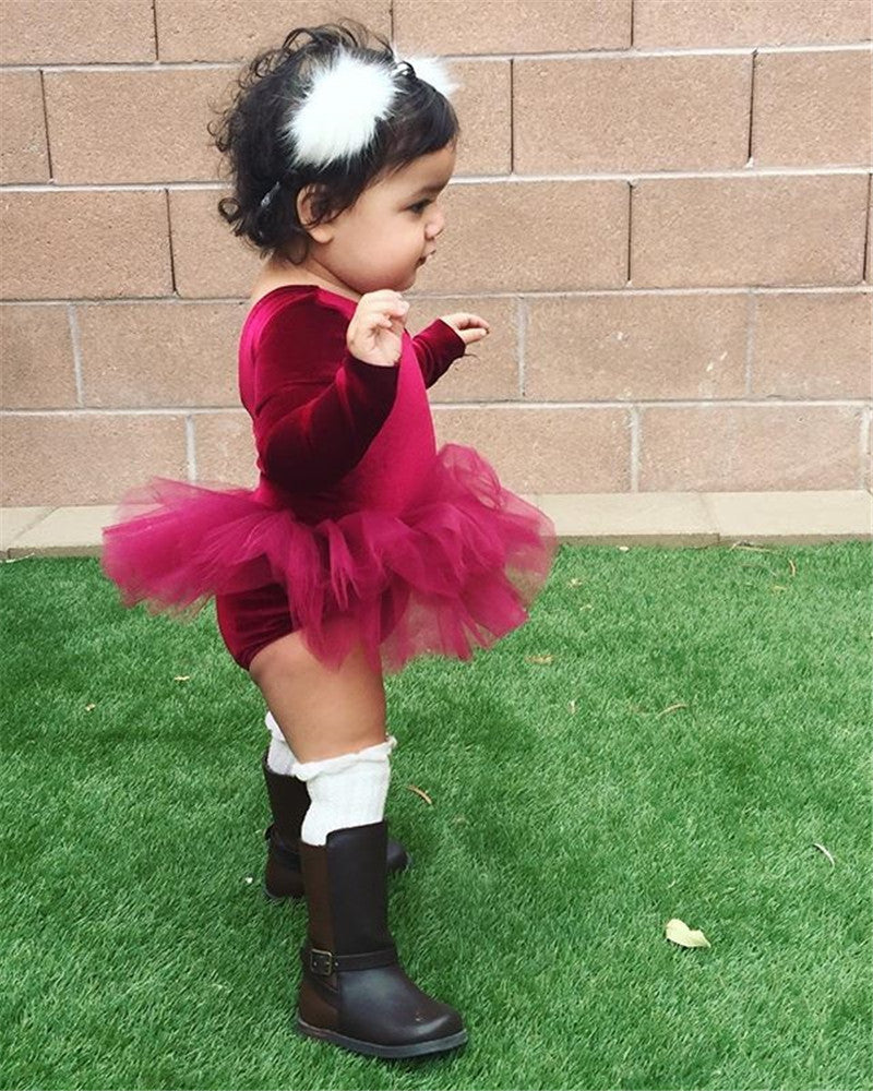 Body baby velluto tulleskirt