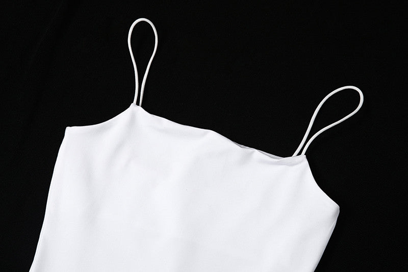 Abito tubino strass chain