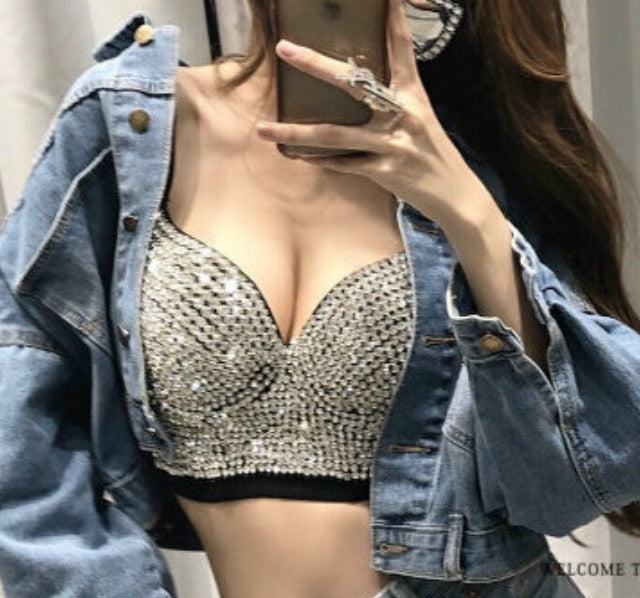 Corpetto strass Jann