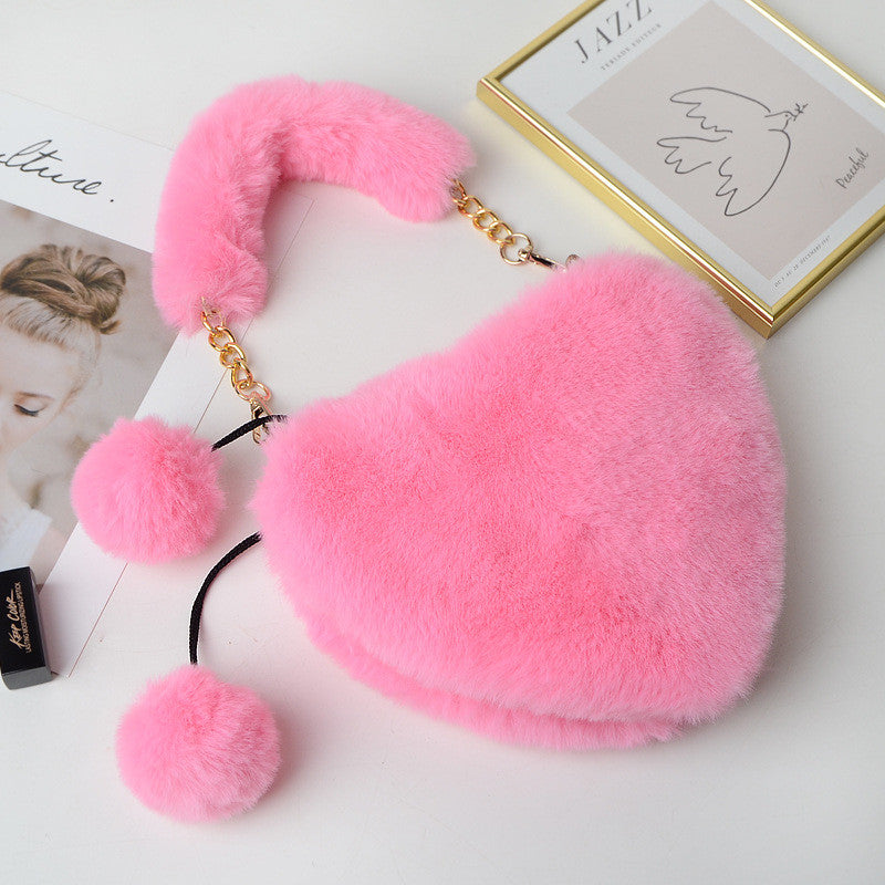 Borsa peluches heart manici