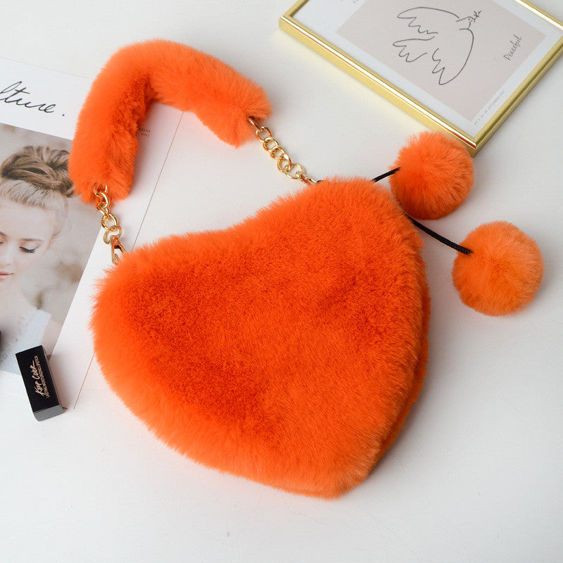 Borsa peluches heart manici