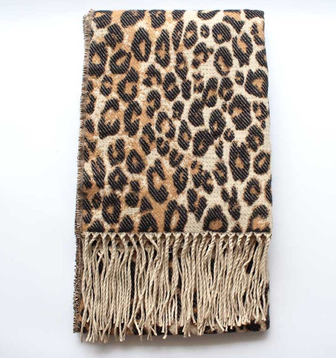 Maxi sciarpa leopard