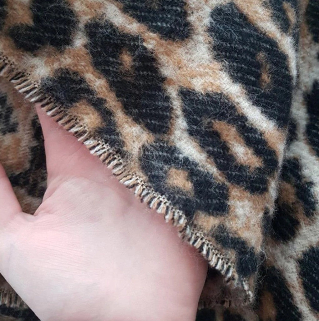 Maxi sciarpa leopard