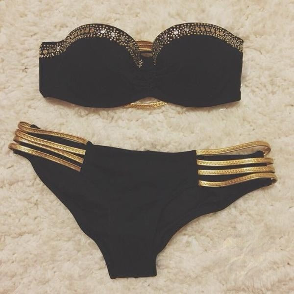 Bikini gold shine gallery S-M-L — Dream Shop
