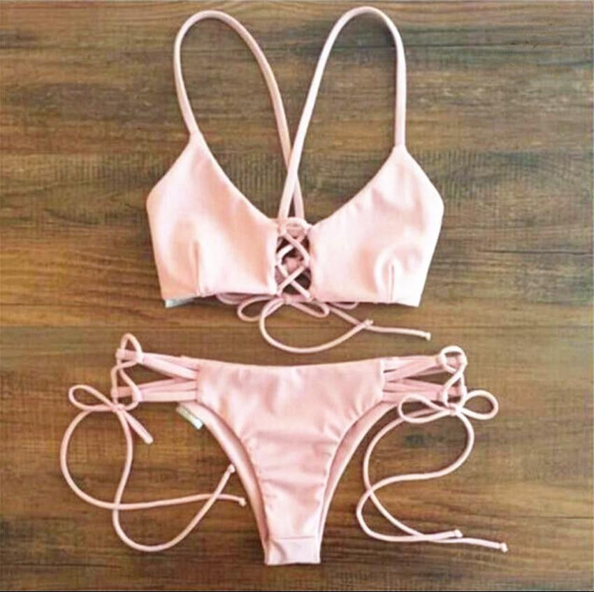 Bikini Pink laces gallery S-M-L — Dream Shop
