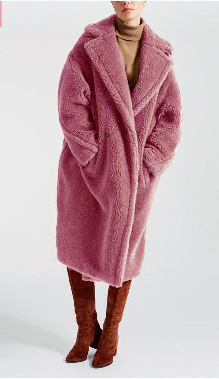 Maxi cappotto peluches