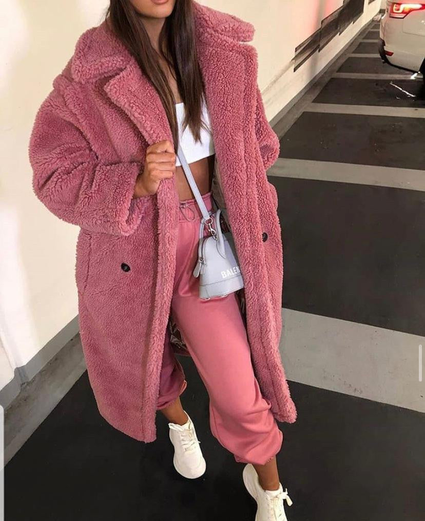 Maxi cappotto peluches