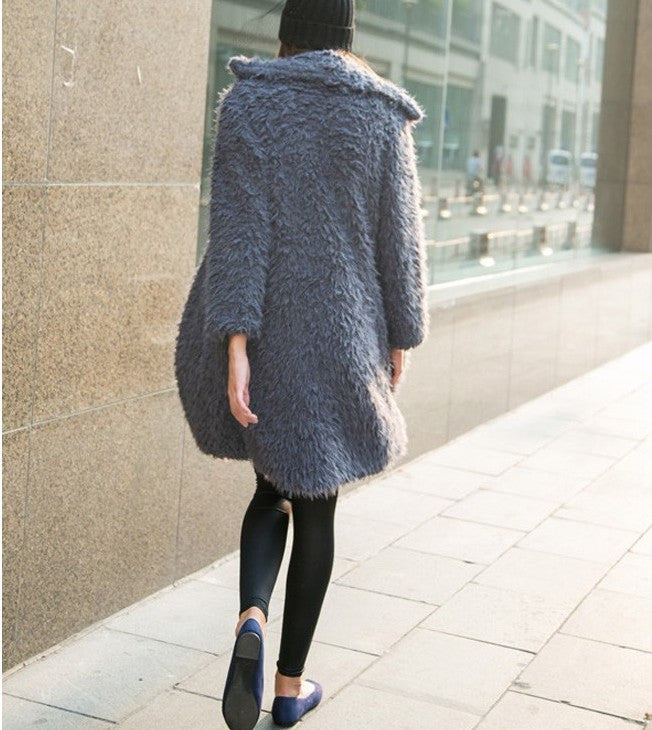 Cappotto lana riccia