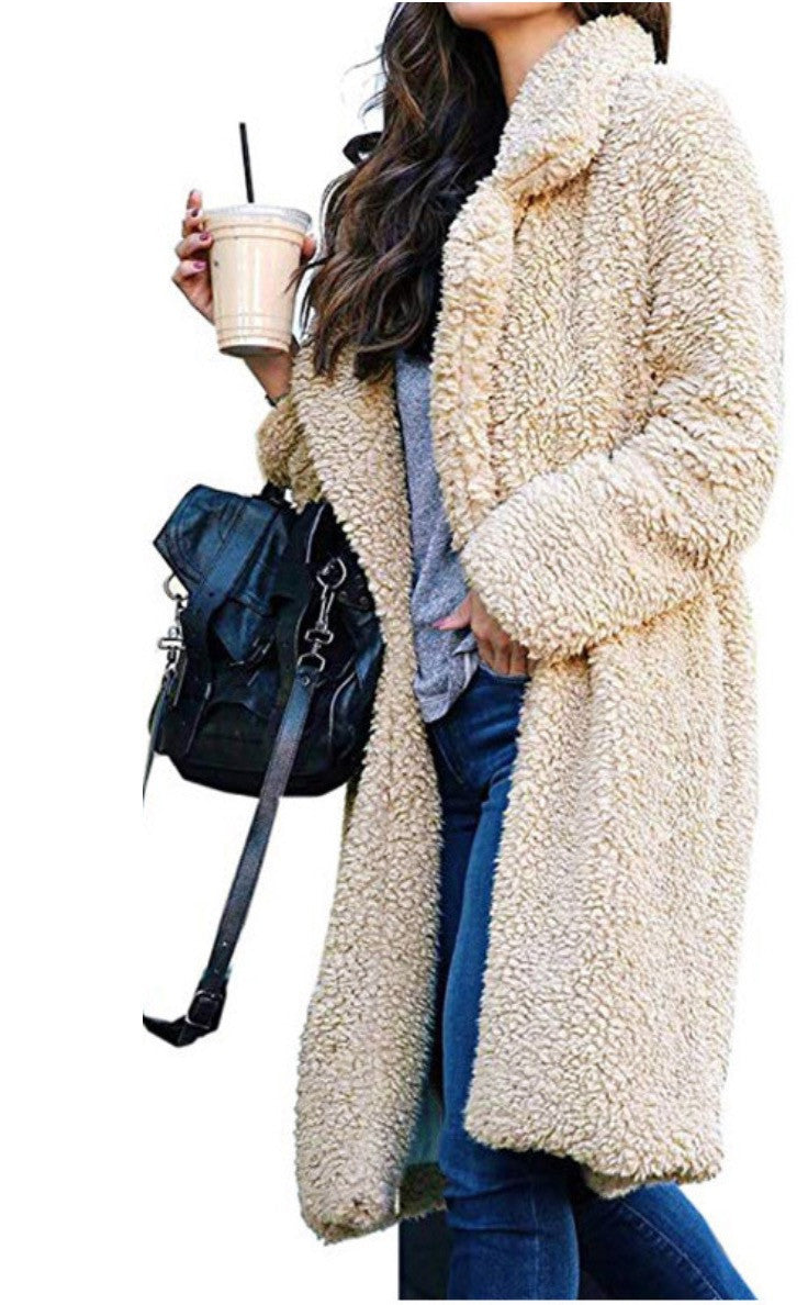 Cappotto lana riccia