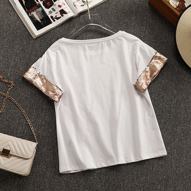 Completo pailettes rosa Wanda