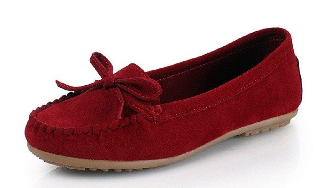 Mocassini scamosciati donna