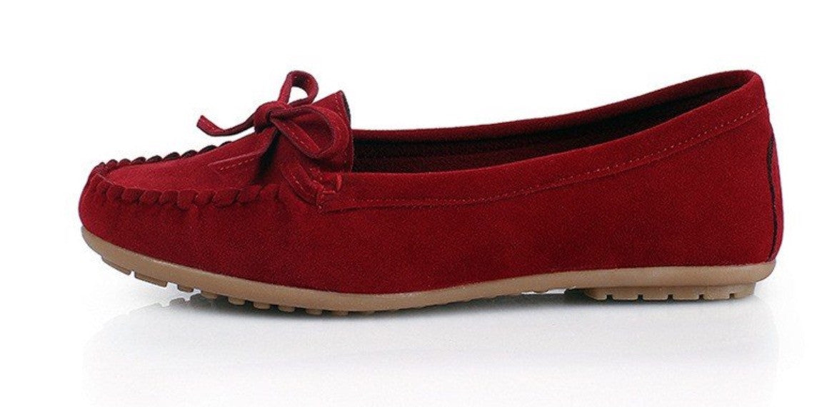 Mocassini scamosciati donna