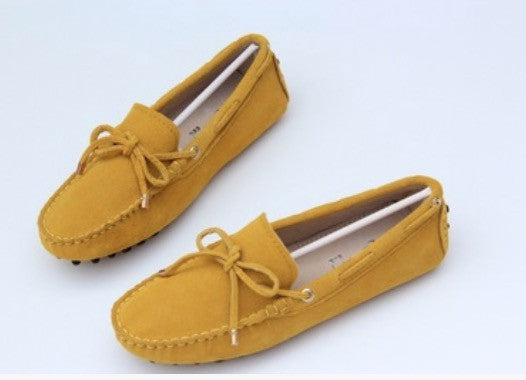 Mocassini scamosciati donna