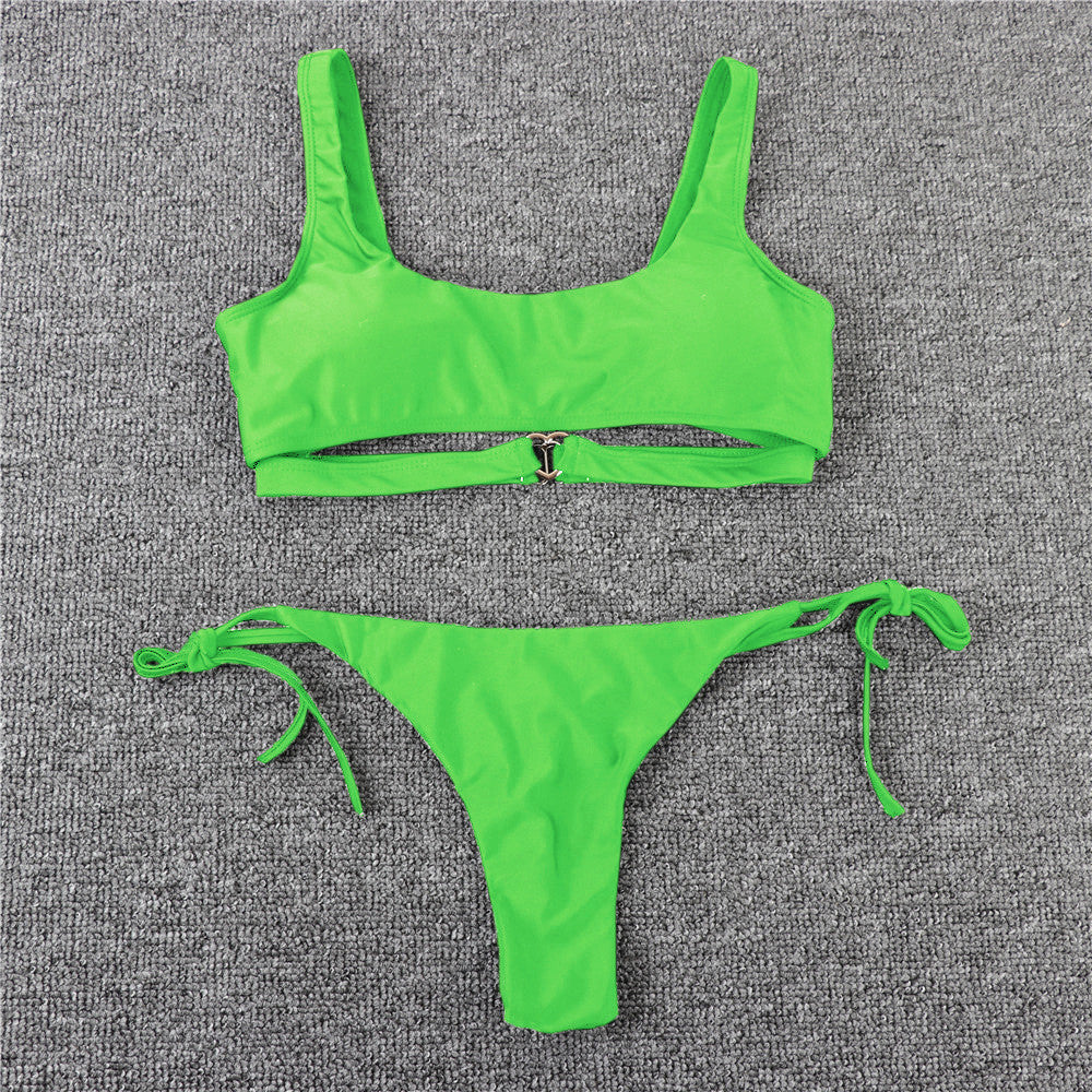 Bikini cuoricino metallo