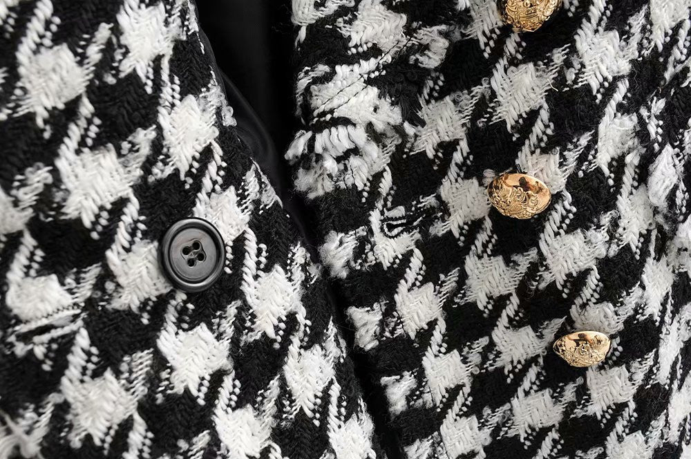 Blazer Pied De Poule