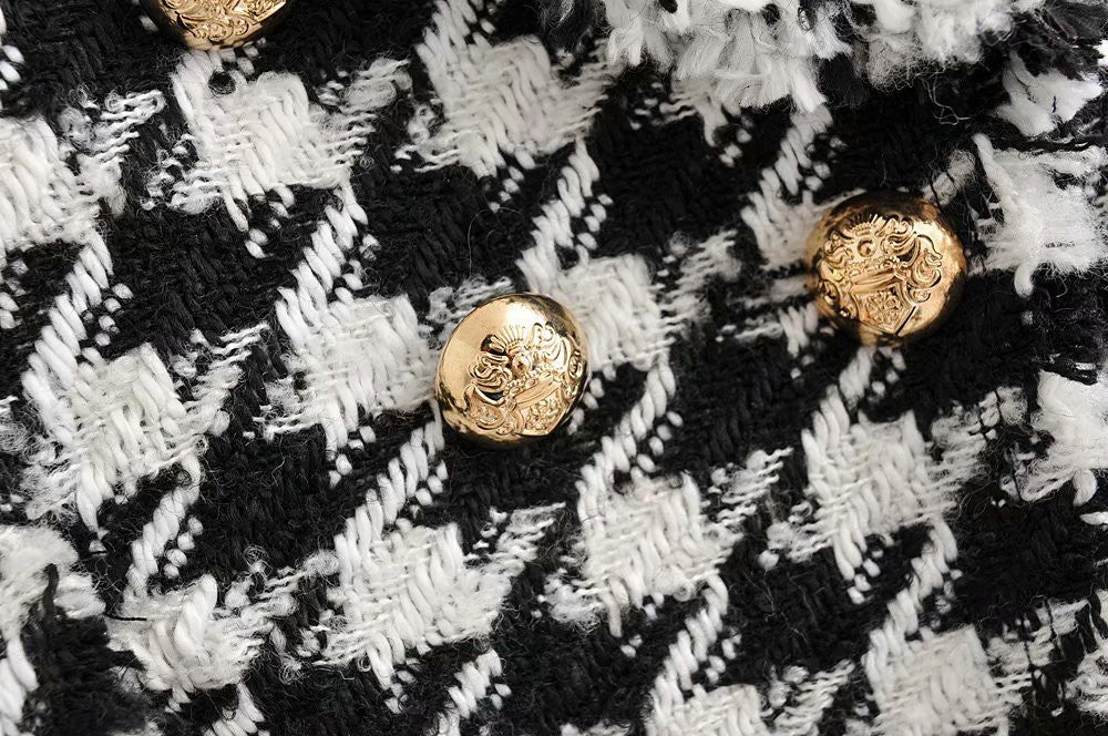 Blazer Pied De Poule