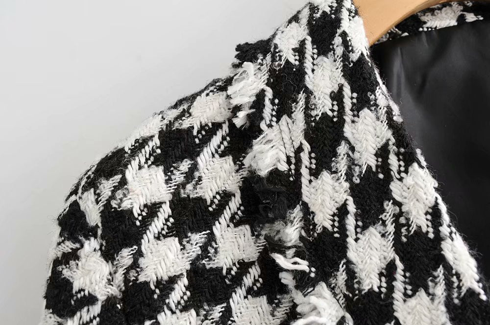 Blazer Pied De Poule