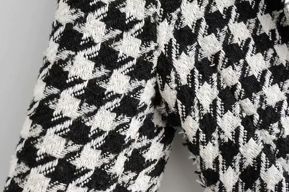 Blazer Pied De Poule