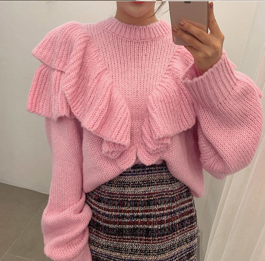 Maglione a balze Drai