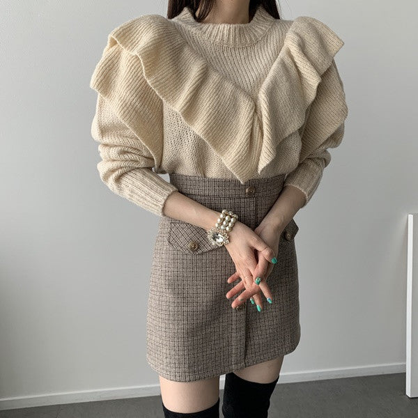 Maglione a balze Drai