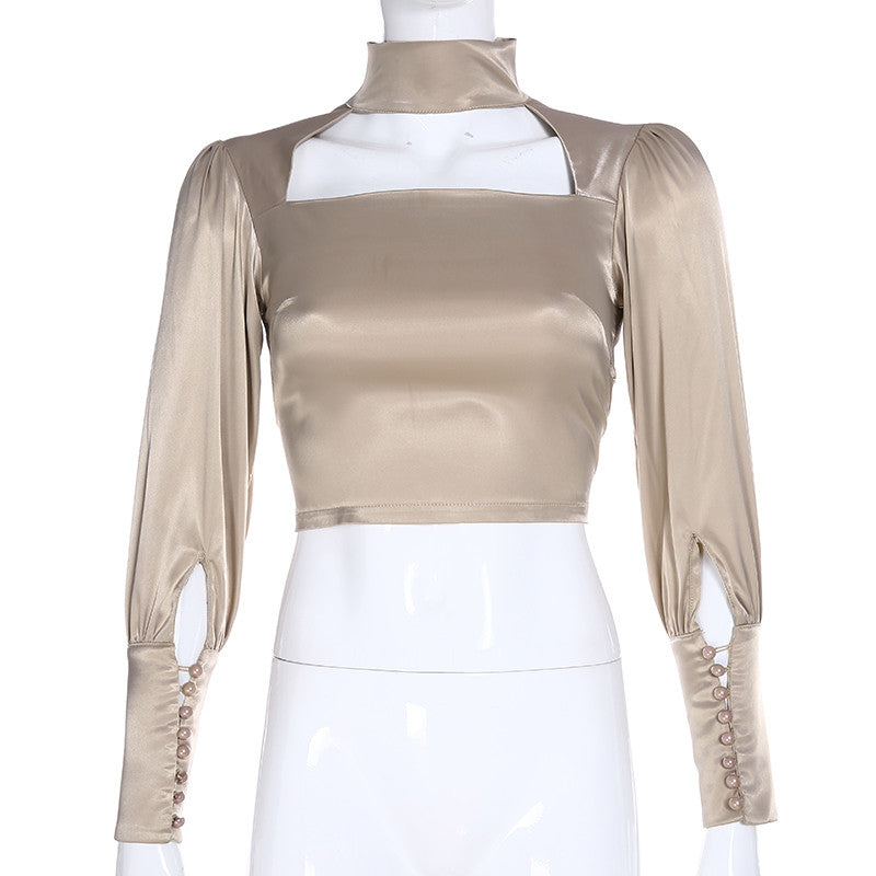 Blusa in raso Magrisshe